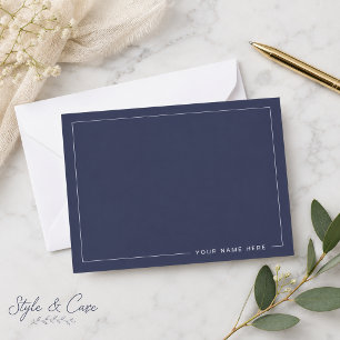 Personalised Modern Flat Note Card