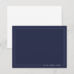 Personalised Modern Flat Note Card