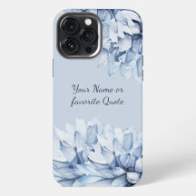 Personalised Modern Floral Dusty Blue