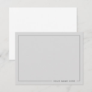 Personalised Modern Gainesboro Flat Note Card