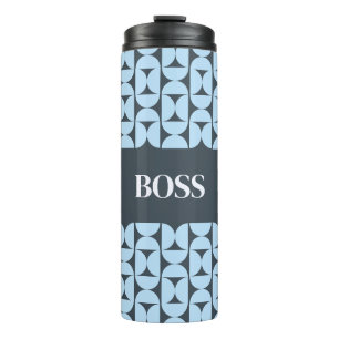 Personalised Modern Geometric Thermal Tumbler