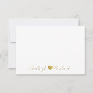 Personalised Modern Gold Handwritten Script Name Card
