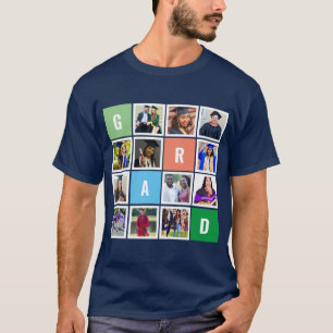 Personalised Modern Grad Photo Collage Graduation T-Shirt