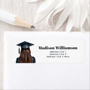 Personalised Modern Graduation Female Graduate