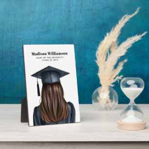 Personalised Modern Graduation Female Graduate Plaque
