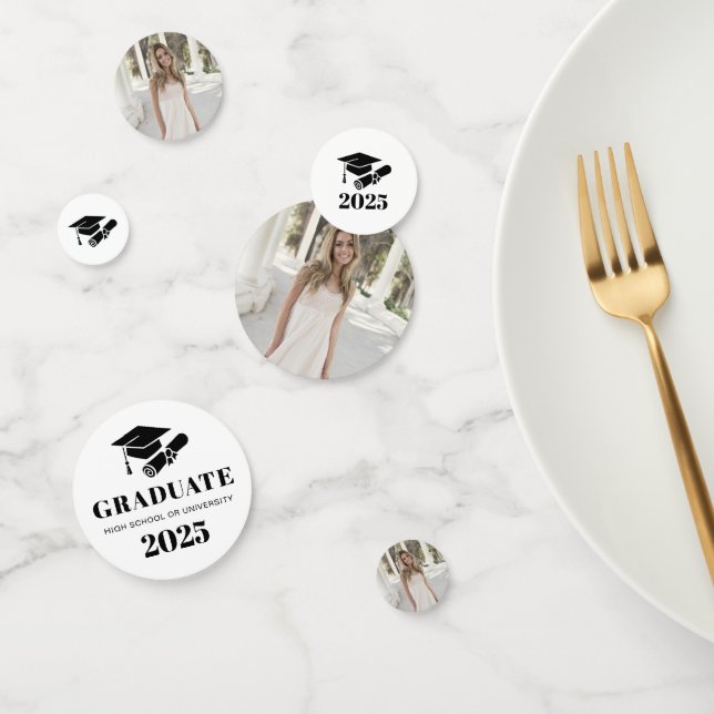 Personalised Modern Graduation Photo Confetti (Group)