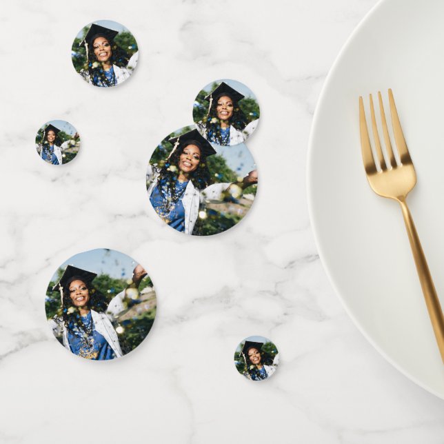 Personalised Modern Graduation Photo Confetti (Group)