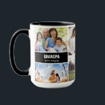 Personalised modern Grandpa Photo Collage text  Mug<br><div class="desc">Introducing our Personalised Mug for Grandpa Family Photo Collage — a heartfelt and cherished gift that will warm his heart every morning. Thoughtfully designed to feature a collage of your favourite family photos, this mug turns everyday coffee or tea time into a special moment filled with love and memories. ☕...</div>