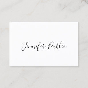 Personalised Modern Handwriting Script Elegant Business Card