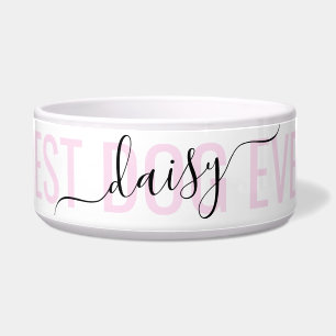 Personalised Modern Handwritten Name Best Dog Ever