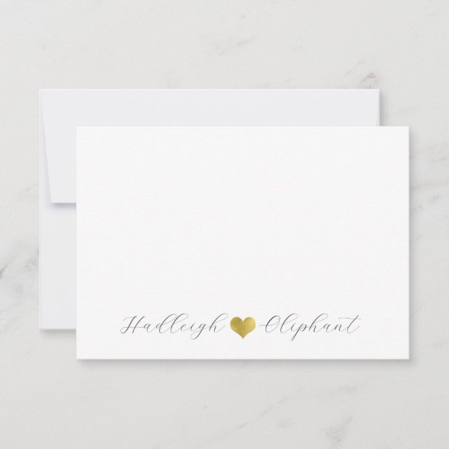Personalised Modern Handwritten Script Name  Card (Front)