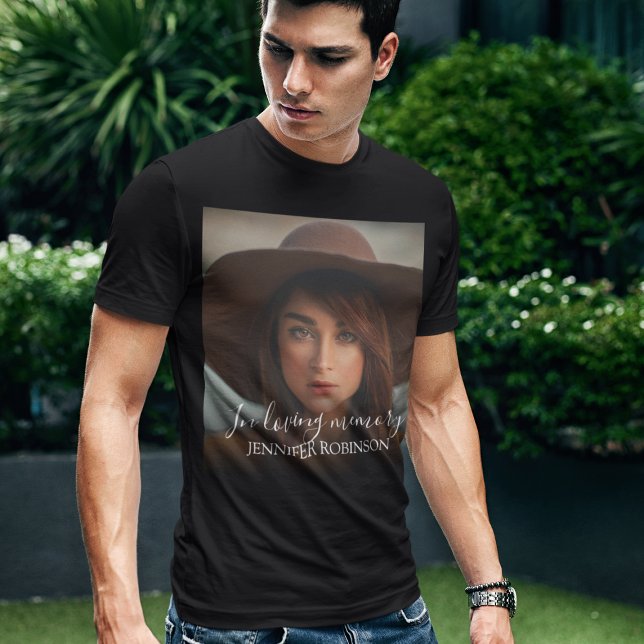Personalised Modern In Loving memory | Memorial T-Shirt (Creator Uploaded)