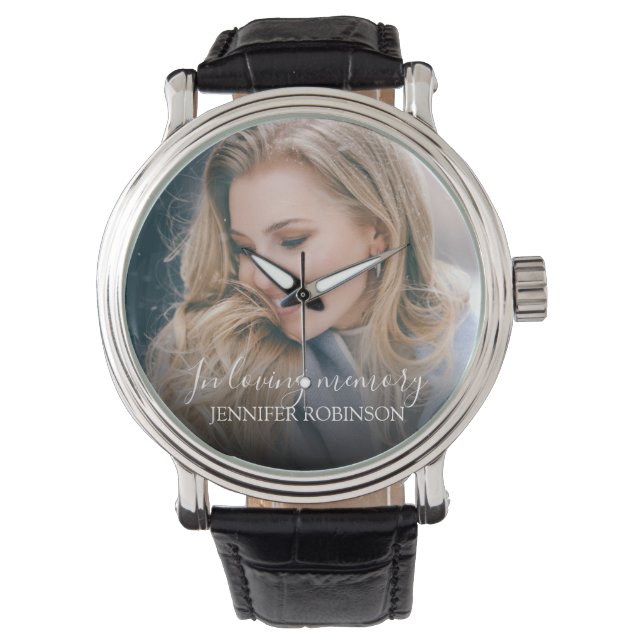 Personalised Modern In Loving memory | Memorial Watch (Front)