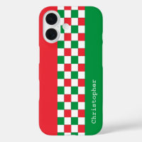 Personalised Modern Italian Racing Checks