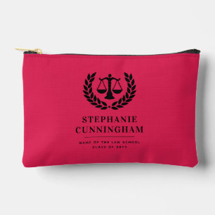 Personalised Modern Law School Graduation Accessory Pouch