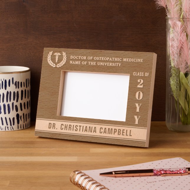 Personalised Modern Medical School Graduate Etched Frames (Left)