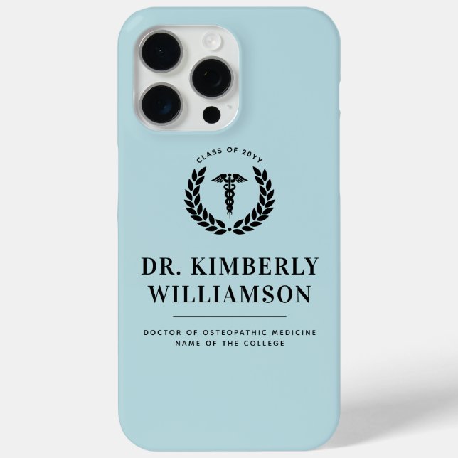 Personalised Modern Medical School Graduation Case-Mate iPhone Case (Back)