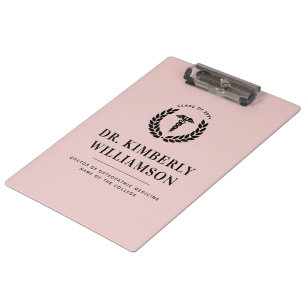 Personalised Modern Medical School Graduation Clipboard