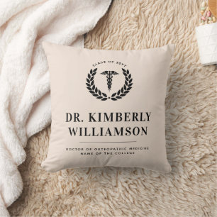 Personalised Modern Medical School Graduation Cushion