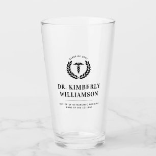 Personalised Modern Medical School Graduation Glass