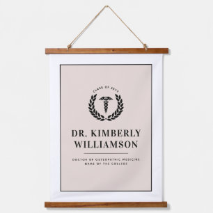 Personalised Modern Medical School Graduation Hanging Tapestry