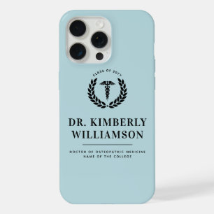 Personalised Modern Medical School Graduation iPhone 15 Pro Max Case