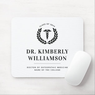 Personalised Modern Medical School Graduation Mouse Mat