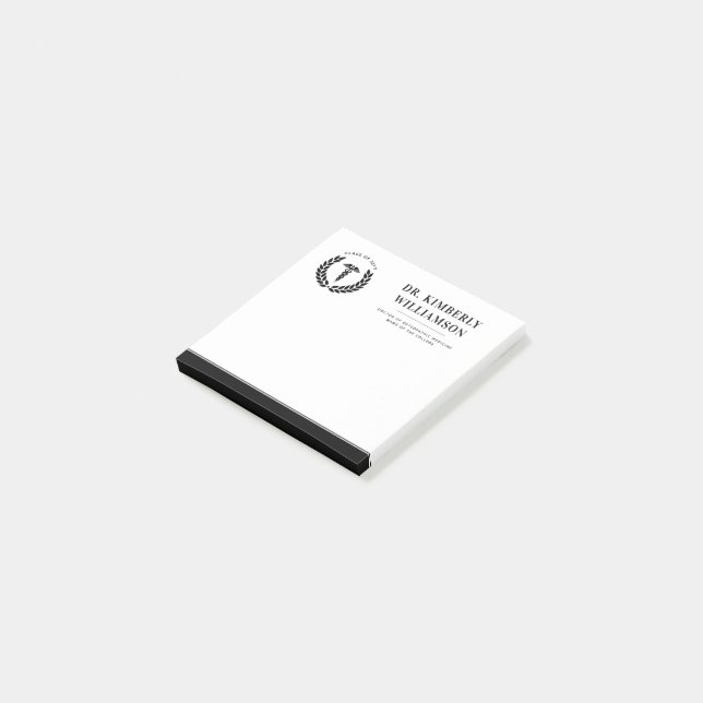 Personalised Modern Medical School Graduation Post-it Notes (Angled)