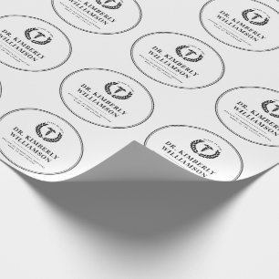 Personalised Modern Medical School Graduation Wrapping Paper