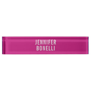 Personalised Modern Minimalist Add Name Custom Nameplate