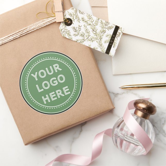 personalised Modern, Minimalist, & Elegant  Classic Round Sticker (Gifting)