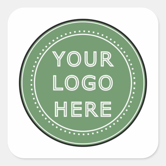 personalised Modern, Minimalist, & Elegant  Square Sticker (Front)