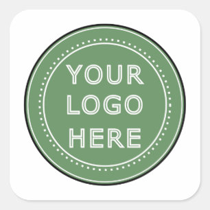 personalised Modern, Minimalist, & Elegant  Square Sticker