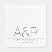 Personalised Modern Minimalist Grey White