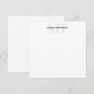 Personalised Modern Minimalist Monogram Card