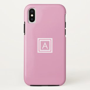 Personalised Modern Monogram iPhone XS Case