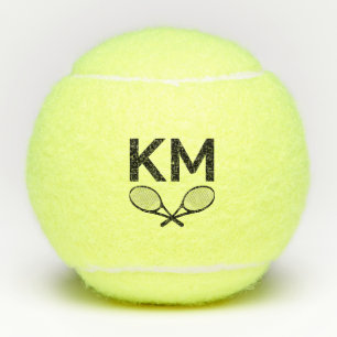 Personalised Modern Monogram Initials Stylish  Tennis Balls