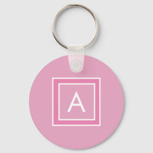 Personalised Modern Monogram Key Ring