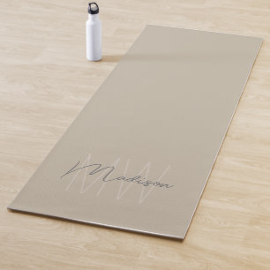 Personalised Modern Monogram Yoga Mat