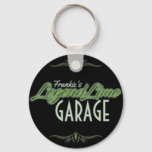 Personalised Modern Muscle Car Legend Lime Custom Key Ring