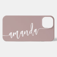 Personalised Modern Name Dusty Rose