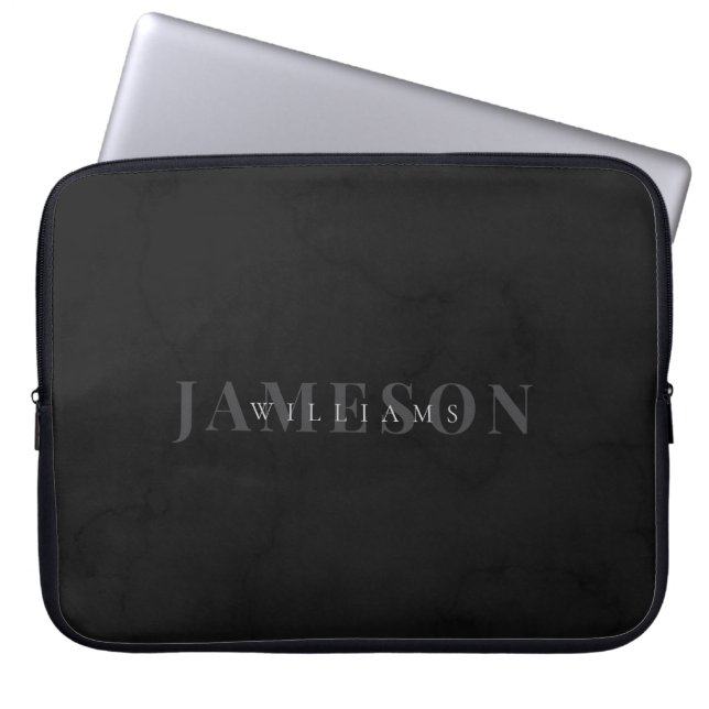 Personalised Modern Name | Graduate Gift Laptop Sleeve (Front)