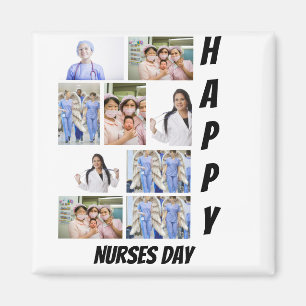 Personalised Modern Nurses Day 9  Photo Collage    Magnet