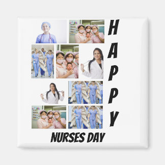 Personalised Modern Nurses Day 9  Photo Collage    Magnet