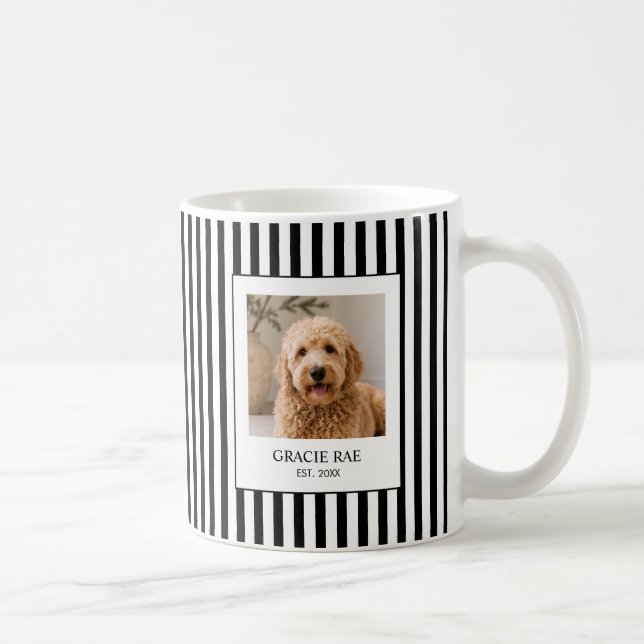 Personalised Modern Pet Photo Coffee Mug (Right)