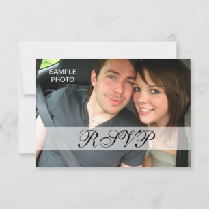 Personalised Modern Photo Wedding RSVP Cards