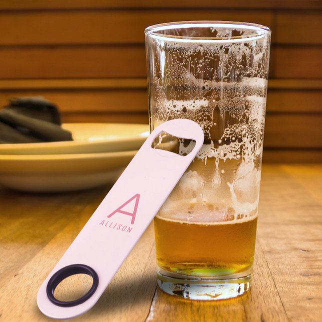 Personalised Modern Pro Speed Pink Bottle Opener (Creator Uploaded)