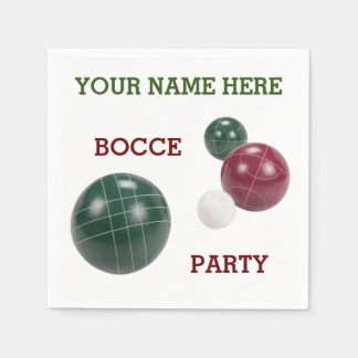 Personalised modern resin bocce balls design napki napkin