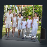 Personalised Modern script Family Vacation Photo Plaque<br><div class="desc">Capture the joy of your family getaway with this Personalised Modern Script Family Vacation Photo Plaque! A timeless keepsake, this plaque beautifully showcases your favourite vacation memory with elegant script detailing your family name and trip details. Whether it’s a beach escape, mountain retreat, or city adventure, this custom plaque turns...</div>