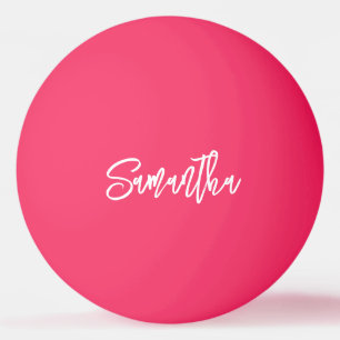 Personalised Modern Script Monogram name Ping Pong Ball